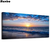 Mazayka מלא יהלום מקדח ציור ים כחול אוקיינוס טבע נוף 5d צלב סטיץ DIY ריינסטון רקמת חרוז פסיפס ערכות(China)