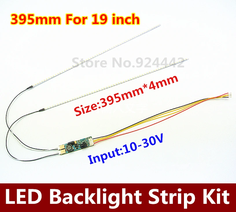 395mm LED Backlight lamp Strip Kit Adjustable brightness,Update 19" 19 inch CCFL LCD Screen to LED Monitor
395mm LED Backlight lamp Strip Kit Adjustable brightness,Update 19" 19 inch CCFL LCD Screen to LED Monitor