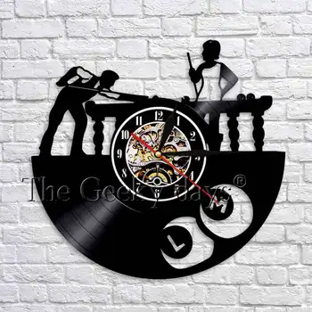 Billiiards Pool Snooker Pool Player Vinyl Record Wall Clock Sport Art Wall Decor Handmade Craft Gift For Snooker Lover
Billiiards Pool Snooker Pool Player Vinyl Record Wall Clock Sport Art Wall Decor Handmade Craft Gift For Snooker Lover