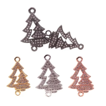 2019 Zircon Findings Micro Pave Clear CZ Christmas Tree Charm Connector DIY Metal Bracelet Necklace Jewelry Findings
2019 Zircon Findings Micro Pave Clear CZ Christmas Tree Charm Connector DIY Metal Bracelet Necklace Jewelry Findings
