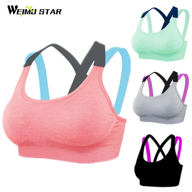 Weimostar Push Up Women Sport Sports Bra Top Fitness Yoga Running Cross Strap Pad Shockproof Sport Bra Athletic Vest Underwear
Weimostar Push Up Women Sport Sports Bra Top Fitness Yoga Running Cross Strap Pad Shockproof Sport Bra Athletic Vest Underwear