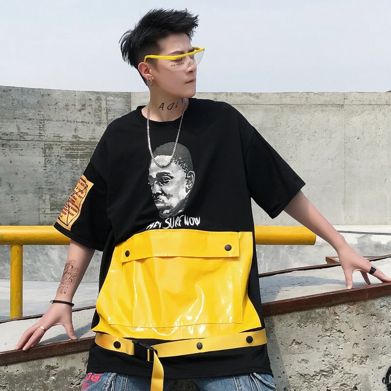 Harajuku Oversized Leather pocket Ribbon T Shirt Men Clothes 2019 Top Fashion Short-Sleeved Men's T-Shirt
Harajuku Oversized Leather pocket Ribbon T Shirt Men Clothes 2019 Top Fashion Short-Sleeved Men's T-Shirt