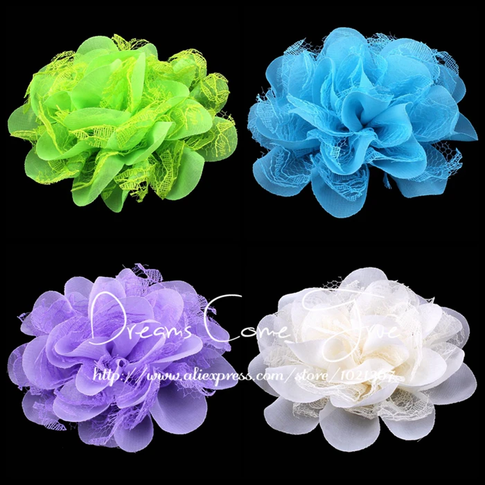 200pcs/lot 4.5" 17Colors Excellent Quality Artificial Fabric DIY Soft Frayed Chiffon headband Flowers For kids hair Decoration
200pcs/lot 4.5" 17Colors Excellent Quality Artificial Fabric DIY Soft Frayed Chiffon headband Flowers For kids hair Decoration