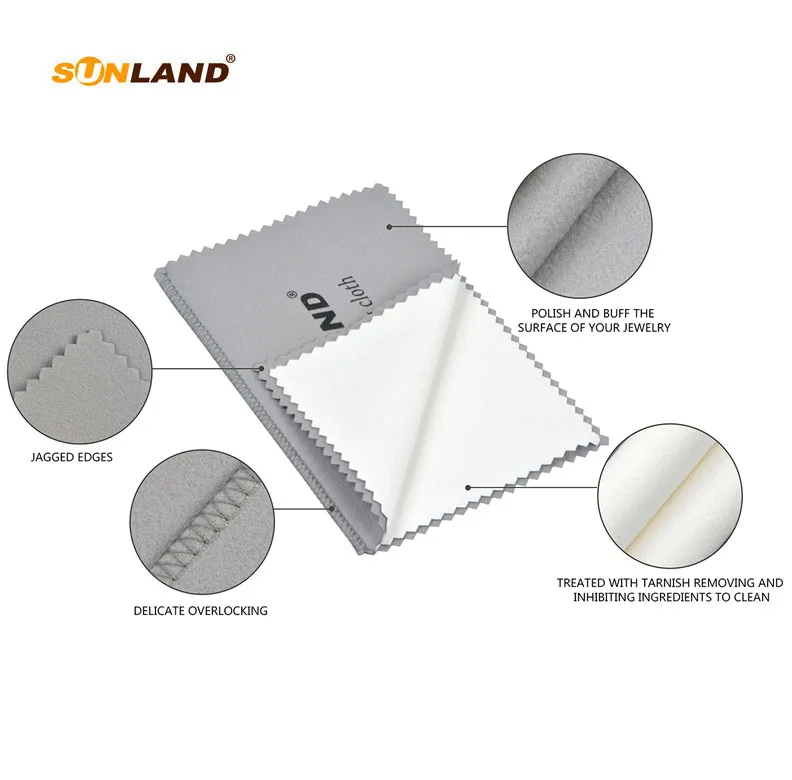 Sunland 3 pack Premium Microfiber Silver Jewelry Polishing Cloth - Best for Cleaning Silver, Gold and Platinum Jewelry
Sunland 3 pack Premium Microfiber Silver Jewelry Polishing Cloth - Best for Cleaning Silver, Gold and Platinum Jewelry