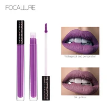 Focallure Lip Gloss Tahan Air Matte Cair Lipstik Tahan Lama Lip Gloss Pelembab Halus Tongkat Bibir Kosmetik Kecantikan Makeup(China)