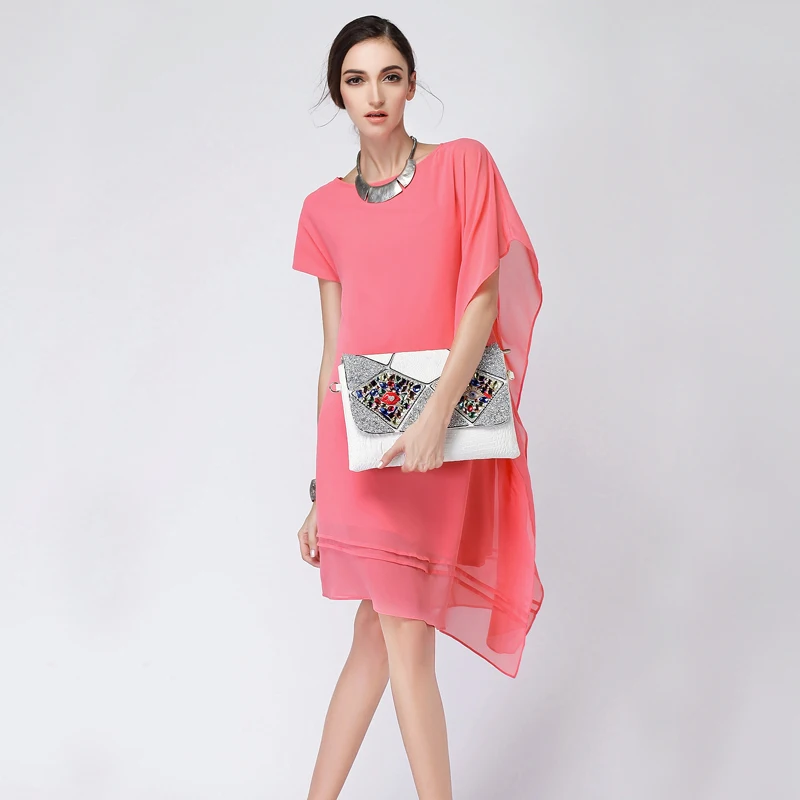 2019 Summer Plus size S- 5XL 6XL women dress,elegant irregular chiffon dress,girl long beach dress vestidos Large size clothes
2019 Summer Plus size S- 5XL 6XL women dress,elegant irregular chiffon dress,girl long beach dress vestidos Large size clothes