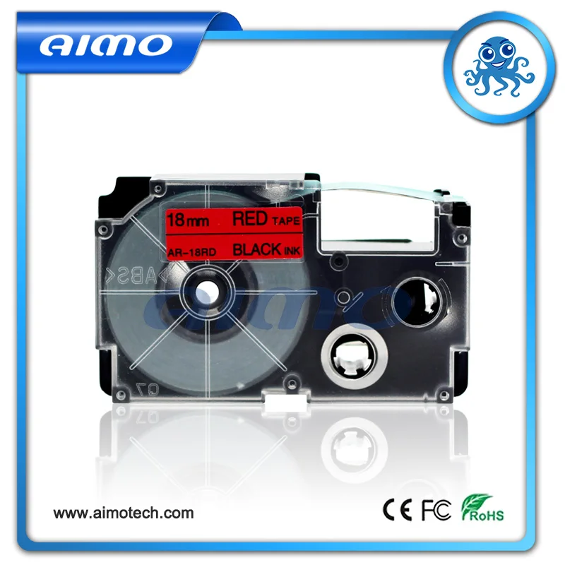 5pcs compatible black on red 18mm label tape XR-18RD for casio label printer made in china with good quality
5pcs compatible black on red 18mm label tape XR-18RD for casio label printer made in china with good quality