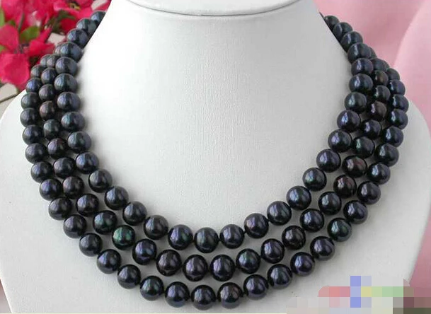 3ROW 11MM BLACK ROUND FW PEARL NECKLACE SILVER MABE p1264^^^@^Noble style Natural Fine jewe FREE SHIPPING
3ROW 11MM BLACK ROUND FW PEARL NECKLACE SILVER MABE p1264^^^@^Noble style Natural Fine jewe FREE SHIPPING