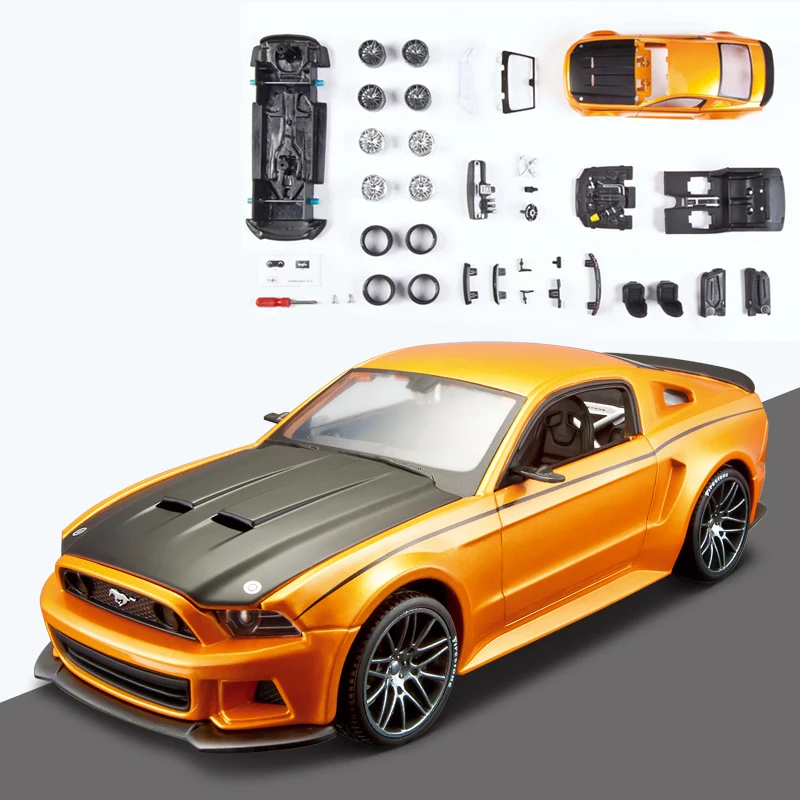 1:24 модель автомобиля Mustang Street Racer 2014 Легкосплавные Автомобили металлический