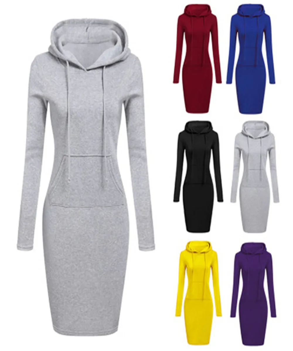 2019 Fashion Hooded Drawstring Fleeces Women Dresses Autumn Winter Warm Dress Women Vestidos Hoodies Sweatshirt Dress C302
2019 Fashion Hooded Drawstring Fleeces Women Dresses Autumn Winter Warm Dress Women Vestidos Hoodies Sweatshirt Dress C302