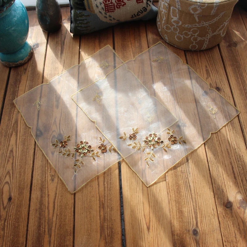 Europe luxury beaded and Sequin placemats mat pads drink coasters table napkins christmas decorations for home wedding D003
Europe luxury beaded and Sequin placemats mat pads drink coasters table napkins christmas decorations for home wedding D003