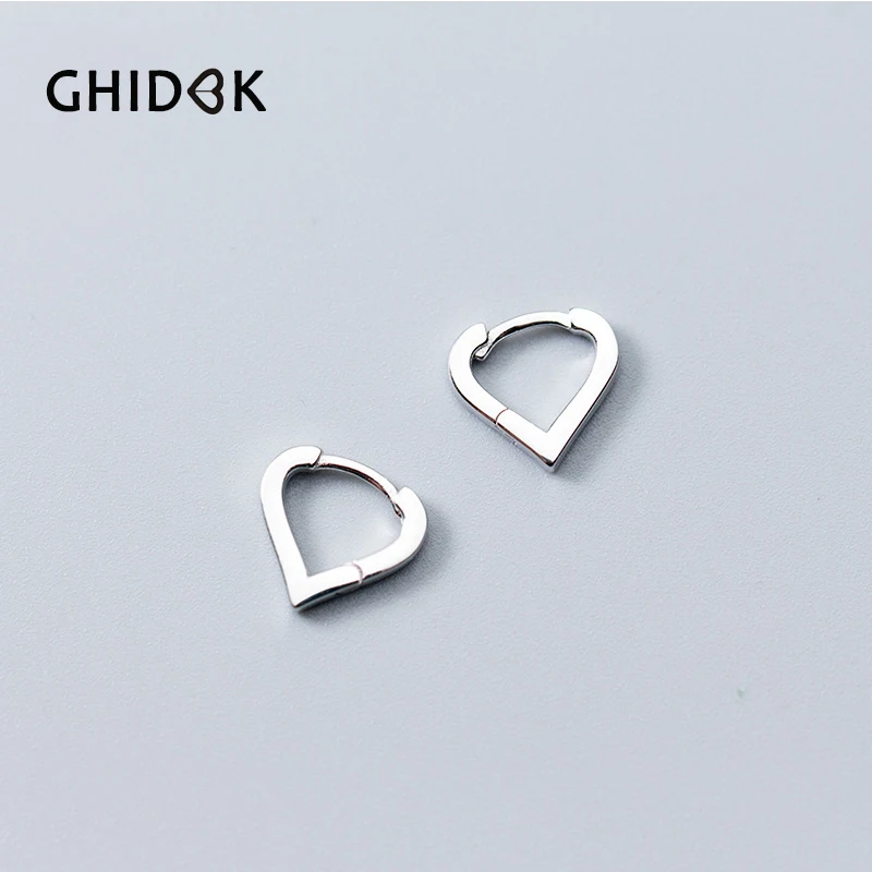 GHIDBK Real 925 Sterling Sliver Small Heart Hoop Earrings Tiny Minimalist Hug Earrings for Women Ear Piercing Huggie Earrings
GHIDBK Real 925 Sterling Sliver Small Heart Hoop Earrings Tiny Minimalist Hug Earrings for Women Ear Piercing Huggie Earrings