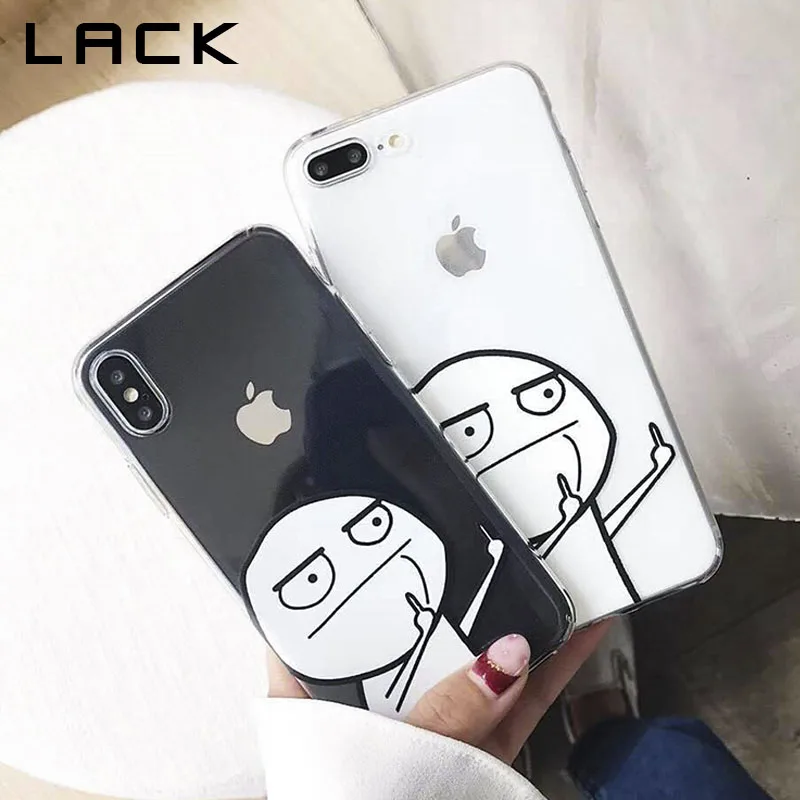 LACK Cartoon Middle Finger Phone Case For iphone 7 Case For iphone X 6S 6 7 8 Plus Ultra thin Soft TPU Back Cover Funny Cases
LACK Cartoon Middle Finger Phone Case For iphone 7 Case For iphone X 6S 6 7 8 Plus Ultra thin Soft TPU Back Cover Funny Cases