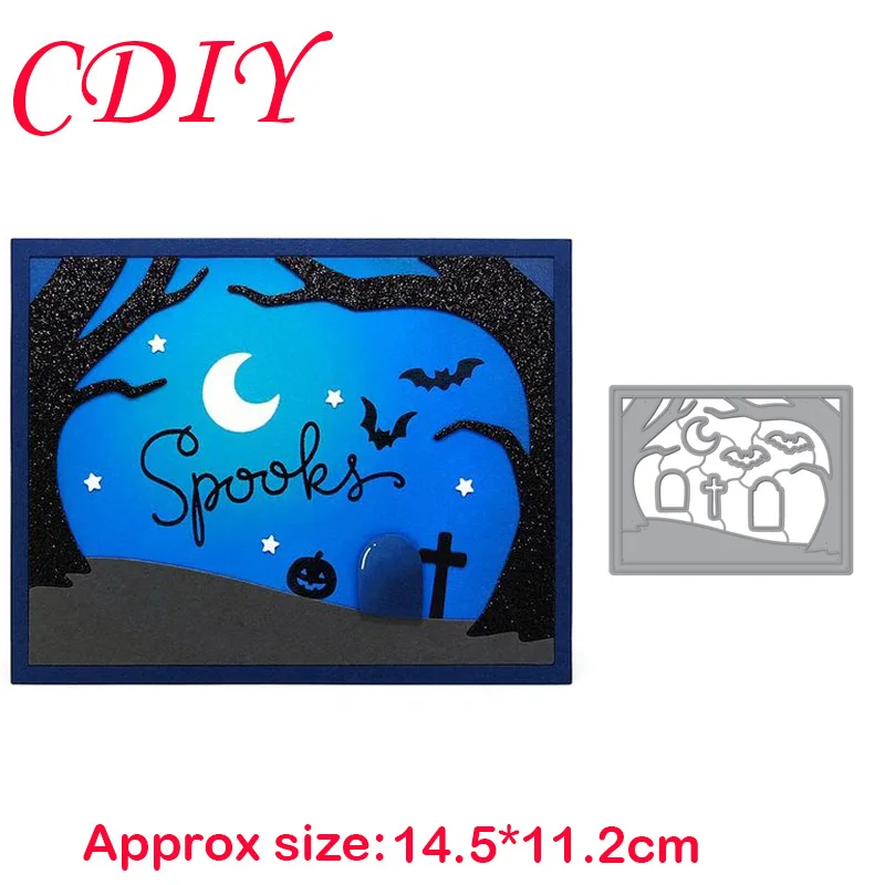 CDIY Halloween background metal cutting dies cut die mold Scrapbook paper craft knife mould blade punch stencils dies
CDIY Halloween background metal cutting dies cut die mold Scrapbook paper craft knife mould blade punch stencils dies