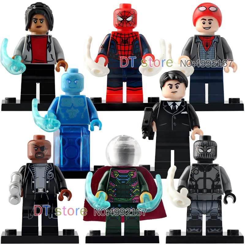 50pcs Spiderman Far From Home action figures Nick Fury Mystrio Mary Jane Hydro-man Spider Multiverse Building Block Toys WM6062
50pcs Spiderman Far From Home action figures Nick Fury Mystrio Mary Jane Hydro-man Spider Multiverse Building Block Toys WM6062