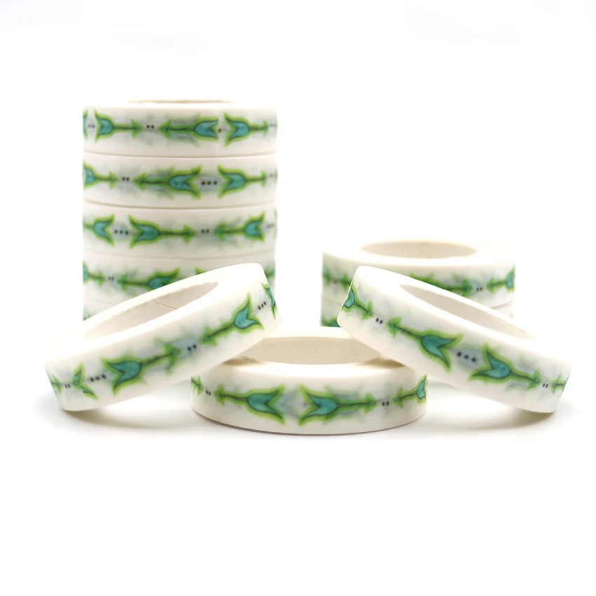 10m*10mm Creative Green Colored Arrow Pattern Washi Tape Decorative Adhesive Tape Set Masking Paper 1 PCS
10m*10mm Creative Green Colored Arrow Pattern Washi Tape Decorative Adhesive Tape Set Masking Paper 1 PCS