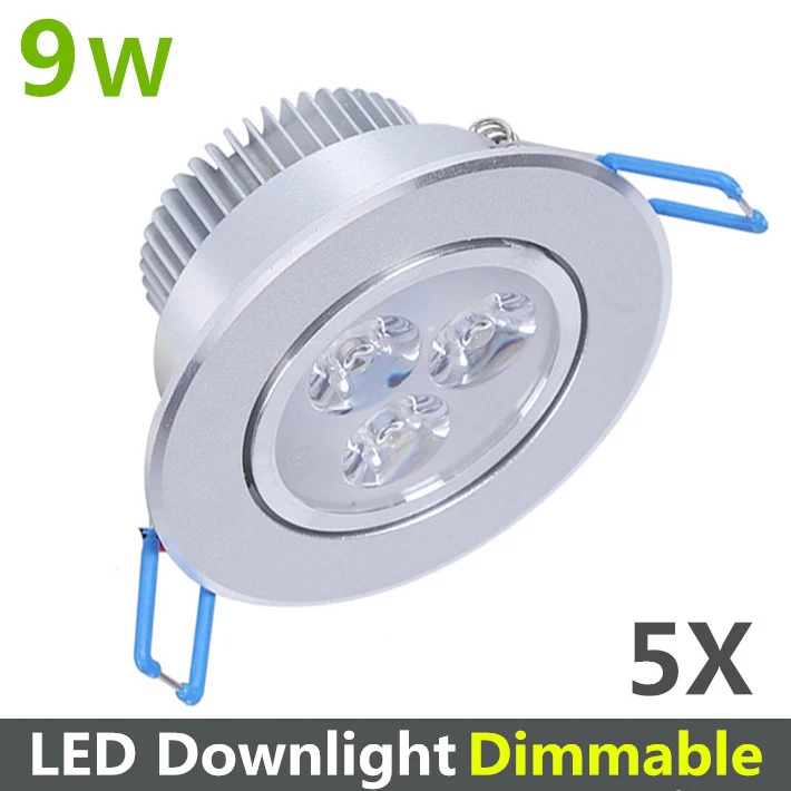 5pcs/lot LED Downlight Dimmable 9W Recessed LED Light Spot LED Lighting Ceiling Lamp luminaria teto 110V 220V
5pcs/lot LED Downlight Dimmable 9W Recessed LED Light Spot LED Lighting Ceiling Lamp luminaria teto 110V 220V