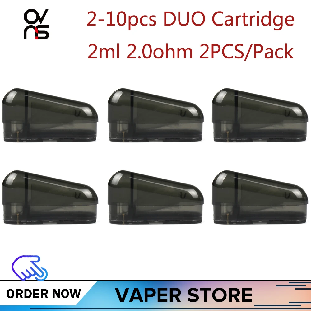 2 10 шт. оригинальный сменный картридж Ovns DUO мл 2.0ohm ⑤ упак. подходит для набора