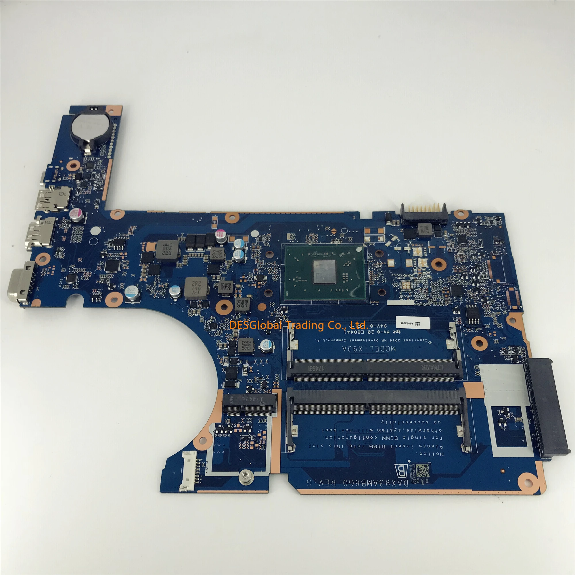 DAX93AMB6G0 X93 Laptop Motherboard For ProbBook 445 G4 455 G4 DDR4 Mainboard 100% Working Fully Tested
DAX93AMB6G0 X93 Laptop Motherboard For ProbBook 445 G4 455 G4 DDR4 Mainboard 100% Working Fully Tested