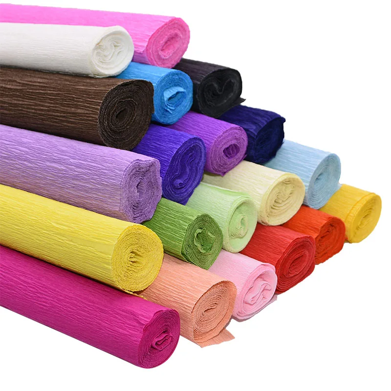 250x50cm Origami Crepe Paper Roll Flower Making Material Handmade DIY Bouquet Packing Paper Craft for Wedding Party Decoration
250x50cm Origami Crepe Paper Roll Flower Making Material Handmade DIY Bouquet Packing Paper Craft for Wedding Party Decoration