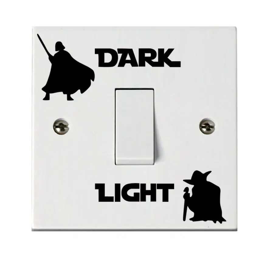 Star Wars Dark Side Light Side Switch Stickers Diy Detachable Wall Stickers for Kids Room Home Decor Vinyl Panels Art Books
Star Wars Dark Side Light Side Switch Stickers Diy Detachable Wall Stickers for Kids Room Home Decor Vinyl Panels Art Books