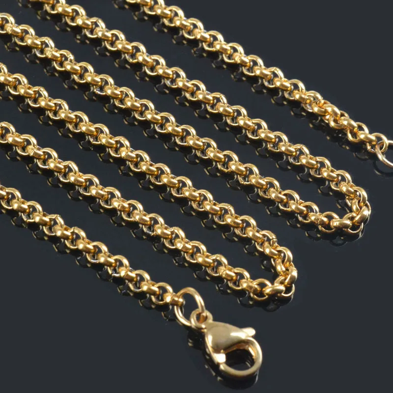 3mm width small Gold/Silver plated stainless steel chain necklaces for men women wholesale 12pcs/lot
3mm width small Gold/Silver plated stainless steel chain necklaces for men women wholesale 12pcs/lot