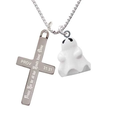 Resin Ghost - Praise Her - Cross Necklace (1)