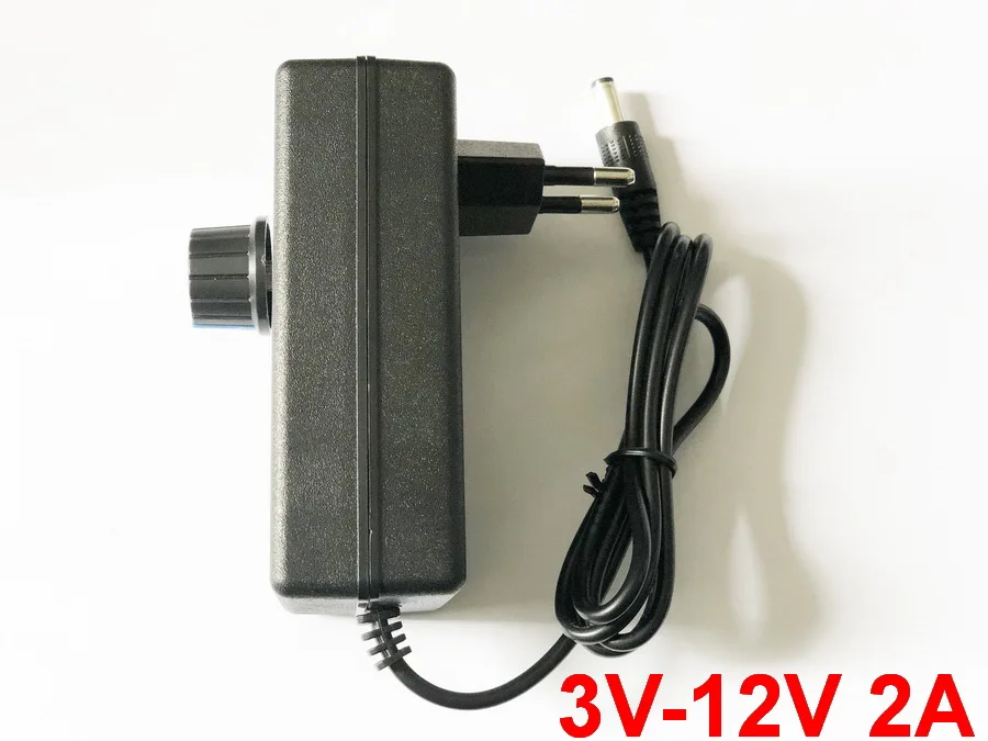 1PCS ON/OFF adjustable DC 3V-12V 2A Adapter of voltage 3V 4.5V 5V 6V 7.5V 8V 9V 10V 11V 12V 2A 24W supply adatper EU plug 5.5mm
1PCS ON/OFF adjustable DC 3V-12V 2A Adapter of voltage 3V 4.5V 5V 6V 7.5V 8V 9V 10V 11V 12V 2A 24W supply adatper EU plug 5.5mm