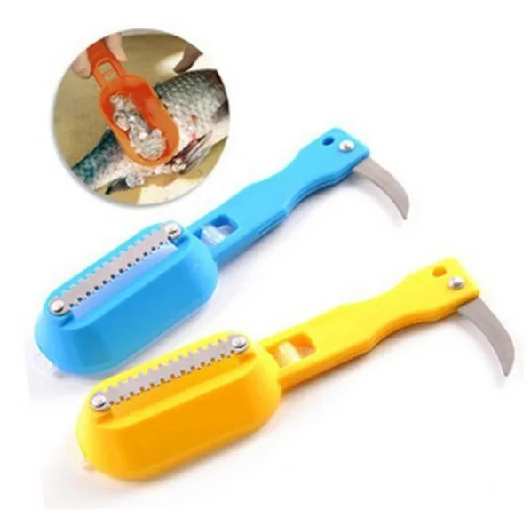 1Pcs New Fish Scales Skin Remover Scaler and knife Fast Cleaner Home Kitchen Clean Tools F2090 | Дом и сад