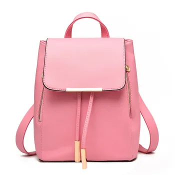 High Quality PU Women Backpacks Casual Traveling Bag Adjustable Straps Lovely Pink Girl's Schoolbag 
High Quality PU Women Backpacks Casual Traveling Bag Adjustable Straps Lovely Pink Girl's Schoolbag