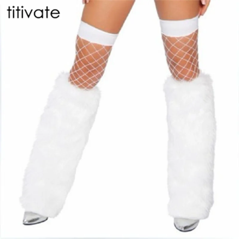 New White Black Lady Leg Warmers Ankle Covers Soft leg Ankle 40cm Boots Sexy Women Faux Furry Shoes Cover Christmas Costume
New White Black Lady Leg Warmers Ankle Covers Soft leg Ankle 40cm Boots Sexy Women Faux Furry Shoes Cover Christmas Costume