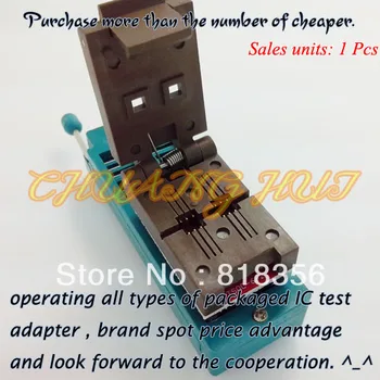 QFN6/WSON6 Programmer Adapter Size 4.2x4.5 Pitch: 1.27mm (Two placement/Flip test seat)
QFN6/WSON6 Programmer Adapter Size 4.2x4.5 Pitch: 1.27mm (Two placement/Flip test seat)