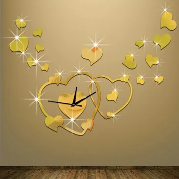 Heart-to-heart wall clock Mirror wall clock stickers europe Cartoon clock Mirror DIY wall clock Decorative home wallsticker
Heart-to-heart wall clock Mirror wall clock stickers europe Cartoon clock Mirror DIY wall clock Decorative home wallsticker