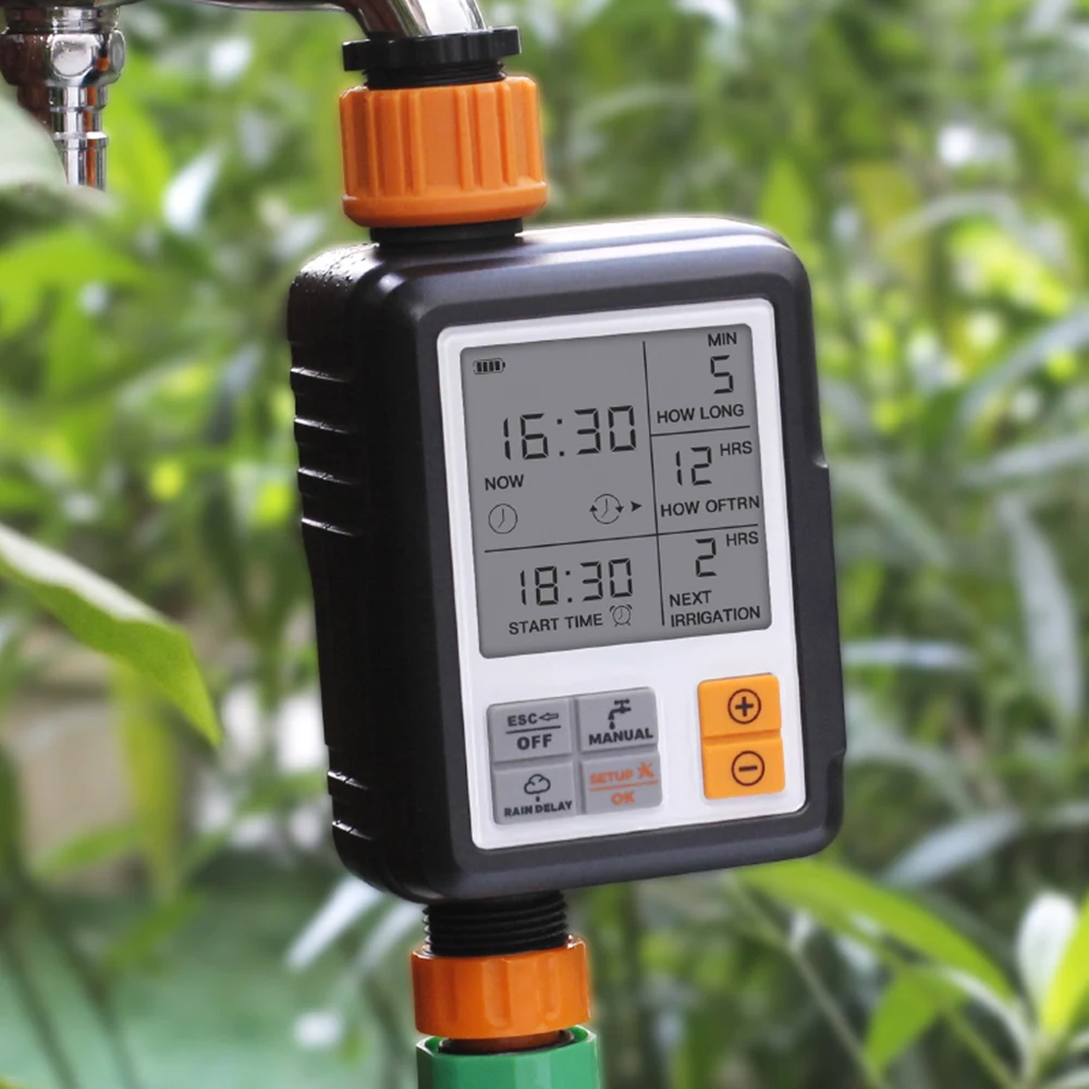 Automatic LCD Water Timer Garden Irrigation Controller Electronic Sprinkler Controller Universal Watering Device Irrigation Tool
Automatic LCD Water Timer Garden Irrigation Controller Electronic Sprinkler Controller Universal Watering Device Irrigation Tool