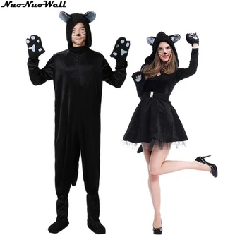 New Arrival Cute Black Cat Animal Jumpsuit Cosplay Halloween Costume Adult Garment Cartoon Jumpsuits Adult Couples' Animal Suit
New Arrival Cute Black Cat Animal Jumpsuit Cosplay Halloween Costume Adult Garment Cartoon Jumpsuits Adult Couples' Animal Suit
