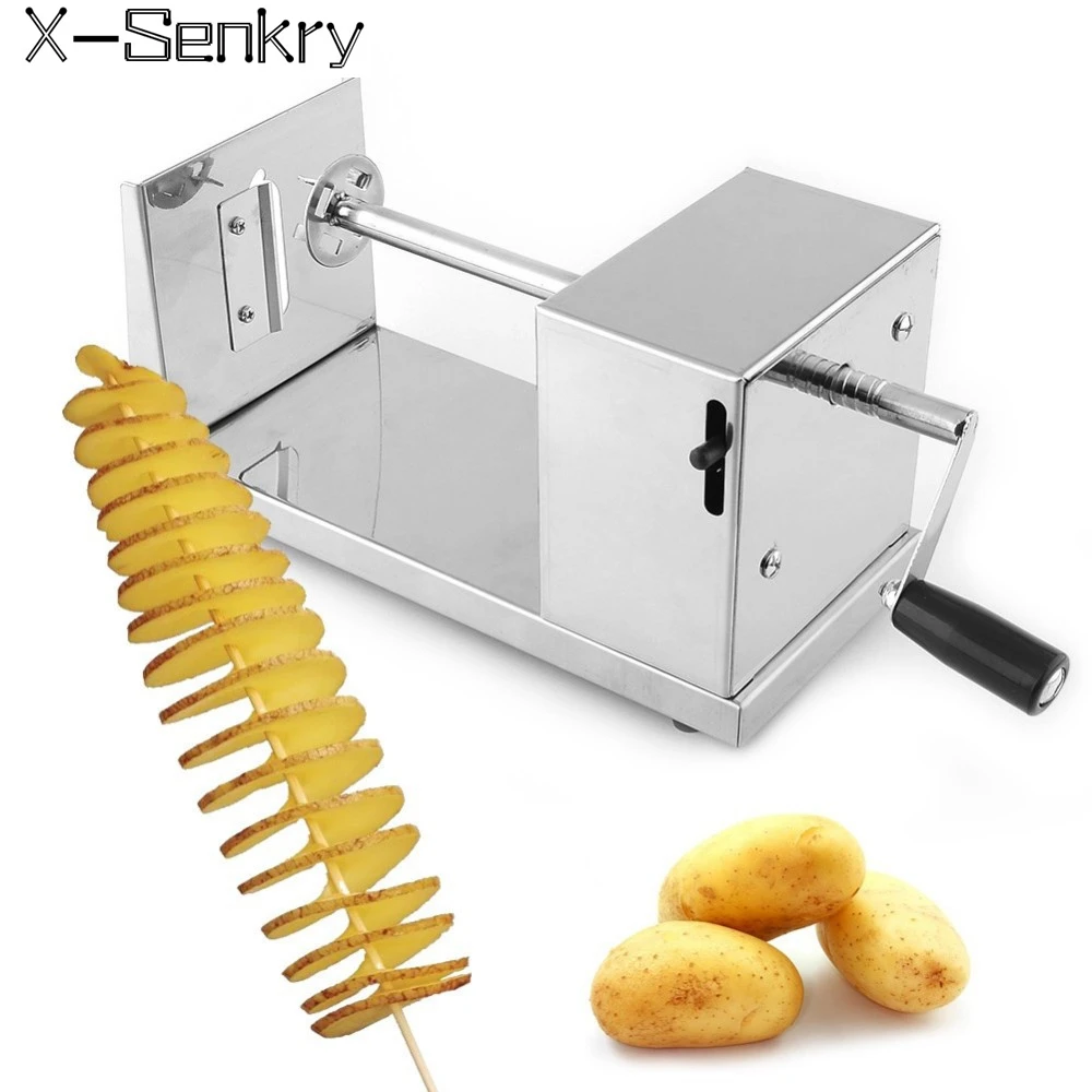 Easy useful Stainless Steel Twisted Potato Tornado Cutter Slicer French Fry Vegetable Cutter Twister
Easy useful Stainless Steel Twisted Potato Tornado Cutter Slicer French Fry Vegetable Cutter Twister