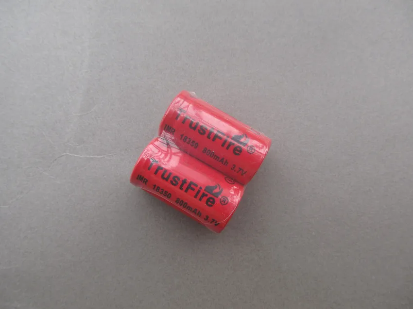 TrustFire IMR 18350 800mAh 3.7V Rechargeable Battery Lithium Batteries For E-cigarette Flashlight
TrustFire IMR 18350 800mAh 3.7V Rechargeable Battery Lithium Batteries For E-cigarette Flashlight