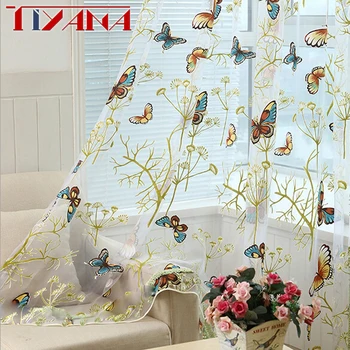 High Quality Romantic Bedroom Ready Made Tulle Bedroom Organza Child Window Cortina Butterfly Curtain yarn Living Room wp348&3
High Quality Romantic Bedroom Ready Made Tulle Bedroom Organza Child Window Cortina Butterfly Curtain yarn Living Room wp348&3