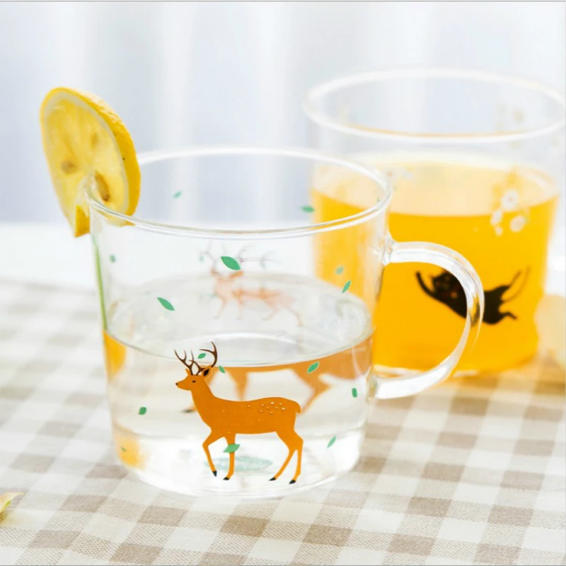 New Japanese Zephyr Tuuli Sakura Lovely Beautiful Deer Zakka Lovers Student Milk Juice Cup Breakfast Heat-resisting Handle Glass
New Japanese Zephyr Tuuli Sakura Lovely Beautiful Deer Zakka Lovers Student Milk Juice Cup Breakfast Heat-resisting Handle Glass