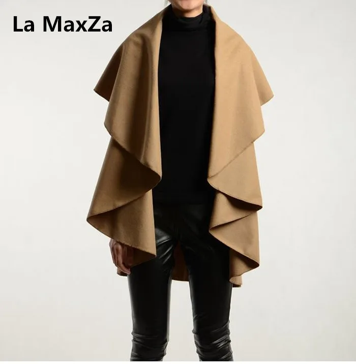 La MaxZa women wool poncho vest long outerwear coat vogue ladies cape chaquetas para mujer spring autumn veste femme red colete
La MaxZa women wool poncho vest long outerwear coat vogue ladies cape chaquetas para mujer spring autumn veste femme red colete