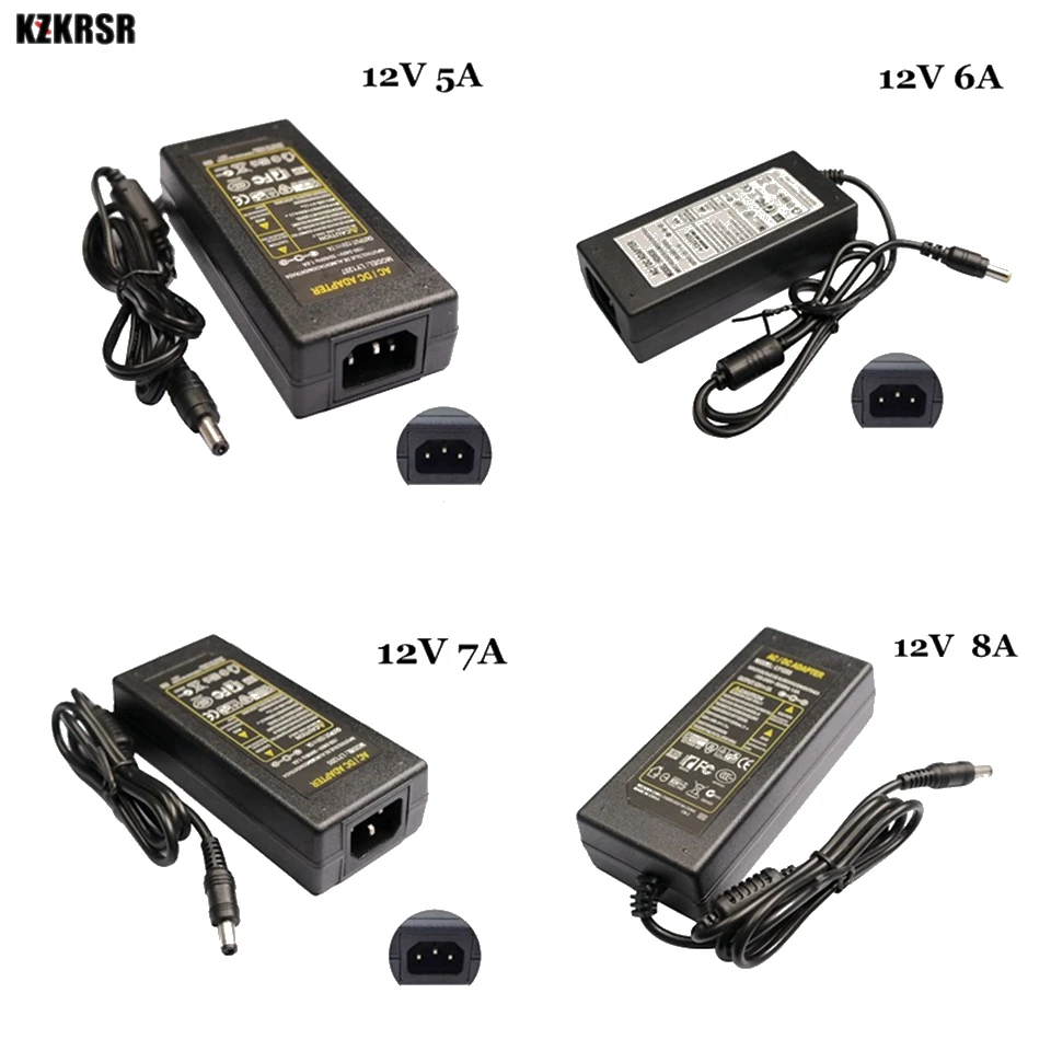 AC110-220V To DC12V Power Supply Adapter Transformer 1A 2A 3A 5A 6A 8A 10A Charger Converter For 2835 5630 5050 LED Strip Lights
AC110-220V To DC12V Power Supply Adapter Transformer 1A 2A 3A 5A 6A 8A 10A Charger Converter For 2835 5630 5050 LED Strip Lights