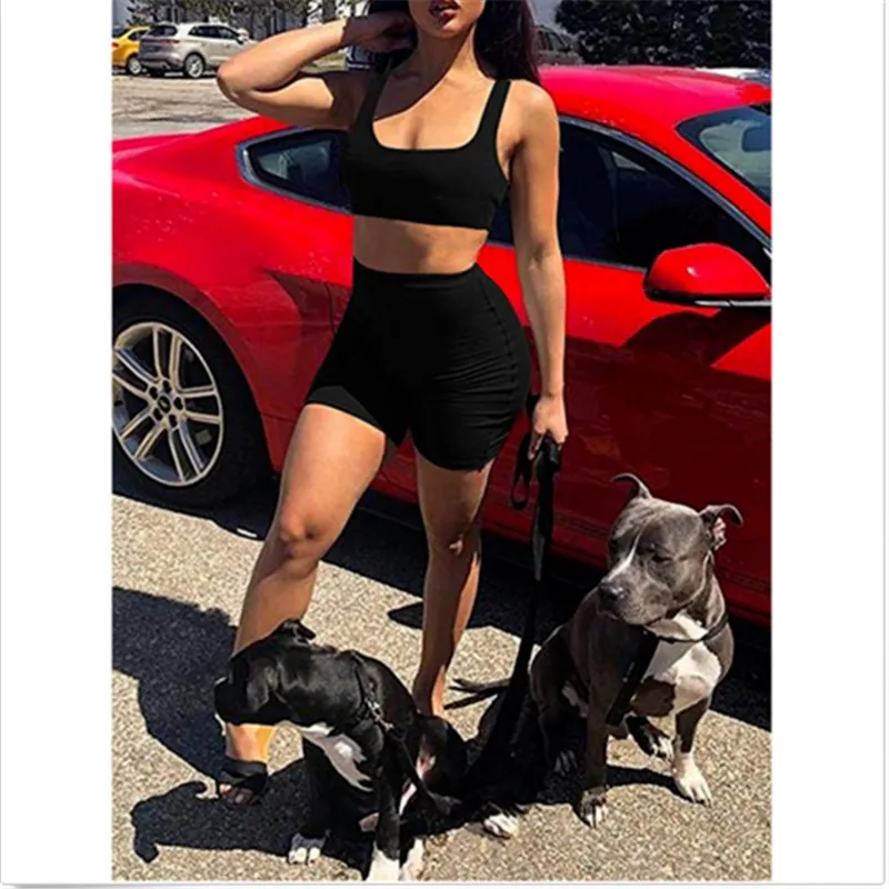 2 Piece Set Women Summer Women's Two Piece Crop Top Short Pant Set Sleeveless Outfits Summer Clothes For Women Tracksuits Solid
2 Piece Set Women Summer Women's Two Piece Crop Top Short Pant Set Sleeveless Outfits Summer Clothes For Women Tracksuits Solid