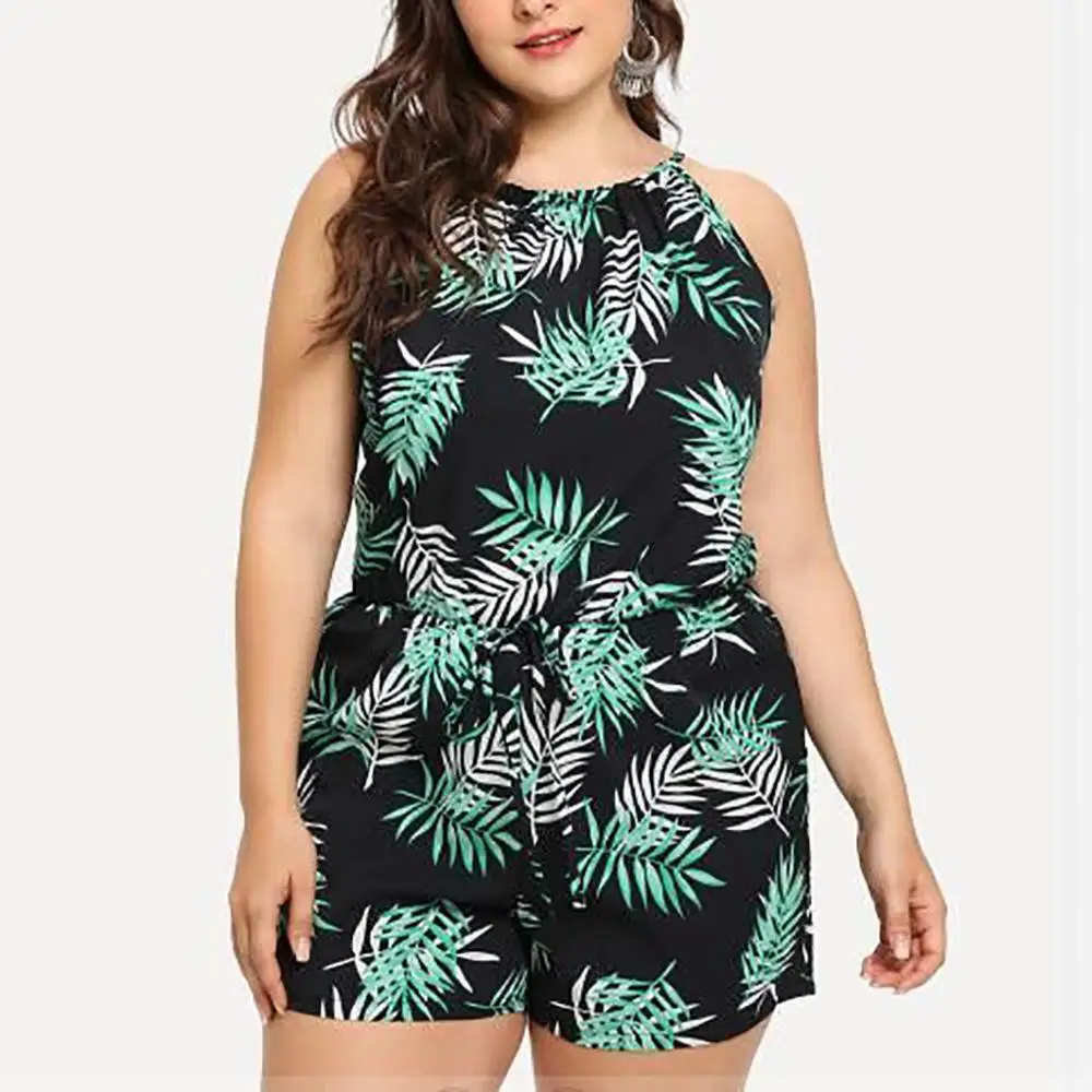 plus size 5XL Overalls women boho style vintage leaf Print playsuit women Sleeveless O-Neck female Rompers Short Jumpsuits LS*D
plus size 5XL Overalls women boho style vintage leaf Print playsuit women Sleeveless O-Neck female Rompers Short Jumpsuits LS*D