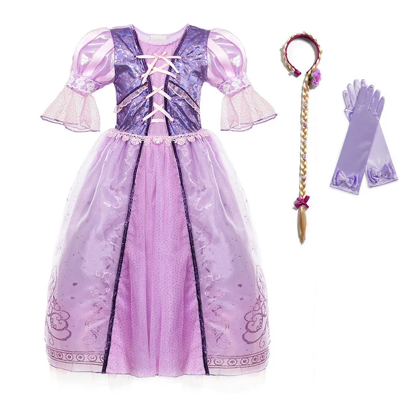 Princess Rapunzel Dress For Girl Kids Flare Sleeve Floral Sequins Ball Gown Cosplay Costume Child Halloween Party Fancy Dress
Princess Rapunzel Dress For Girl Kids Flare Sleeve Floral Sequins Ball Gown Cosplay Costume Child Halloween Party Fancy Dress