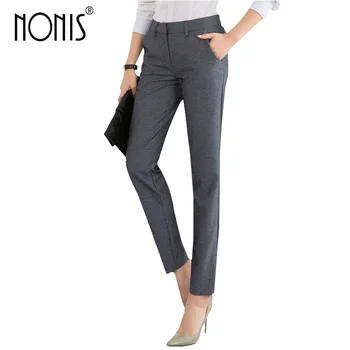 Nonis Perfect Quality Women OL Pencil Pants Office Lady Formal Work Trousers Black Grey Suit Pants Plus Size 4xl Femme Pantalon 
Nonis Perfect Quality Women OL Pencil Pants Office Lady Formal Work Trousers Black Grey Suit Pants Plus Size 4xl Femme Pantalon