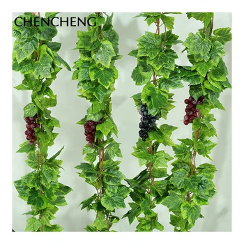CHENCHENG 5 Pieces / Lot Artificial Silk Plant Grape Vines Garland Ivy Creative Simulation for Wedding Garden Home Decoration
CHENCHENG 5 Pieces / Lot Artificial Silk Plant Grape Vines Garland Ivy Creative Simulation for Wedding Garden Home Decoration