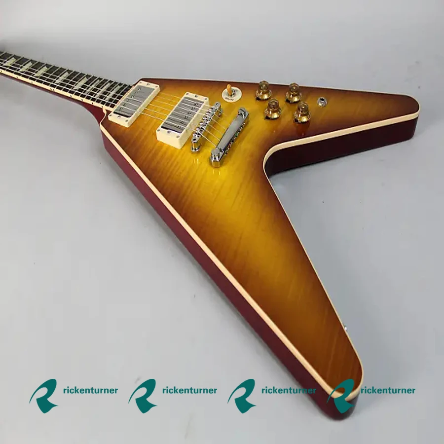 Free Delivery/Black sunset /Mahogany Body and Neck/Rosewood Fingerboard/6 String Flying V Flame Top Electric Guitar
Free Delivery/Black sunset /Mahogany Body and Neck/Rosewood Fingerboard/6 String Flying V Flame Top Electric Guitar