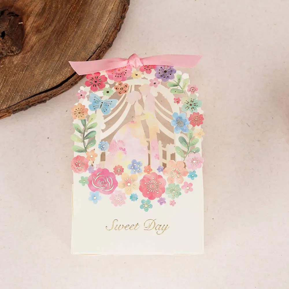 100X WISHMADE Laser Cut Flower Bride and Groom Candy Box Gift Favor Box with Ribbon for Wedding Engagement CB5066S/ CB5066B
100X WISHMADE Laser Cut Flower Bride and Groom Candy Box Gift Favor Box with Ribbon for Wedding Engagement CB5066S/ CB5066B