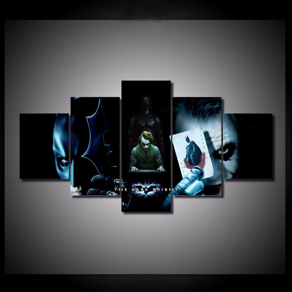 HD Printed 5 Pieces/set Batman VS Joker Pictures Canvas Painting Painting Wall Art Decorative Canvas Wall Art Modular Picture
HD Printed 5 Pieces/set Batman VS Joker Pictures Canvas Painting Painting Wall Art Decorative Canvas Wall Art Modular Picture