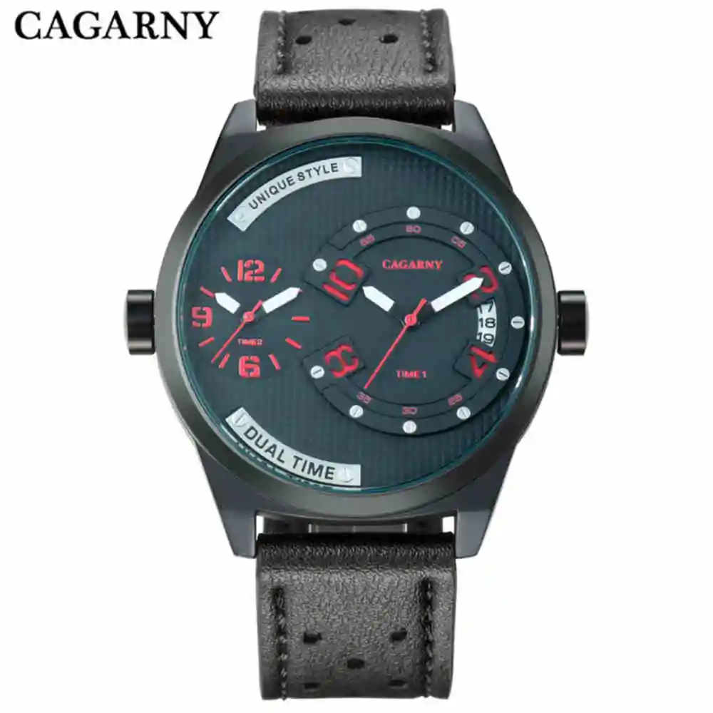 CAGARNY Men Watches Leather Watchbands Strap Quartz Watch Big Face Calendar Clock Luxury Top Brand Male Sport Wristwatch xfcs
CAGARNY Men Watches Leather Watchbands Strap Quartz Watch Big Face Calendar Clock Luxury Top Brand Male Sport Wristwatch xfcs